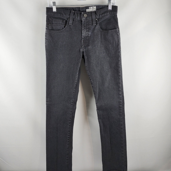 Fox Racing Jeans Mens 28x32 Casual T-Rex Skinny Fit Punk Gray Denim - Picture 1 of 11
